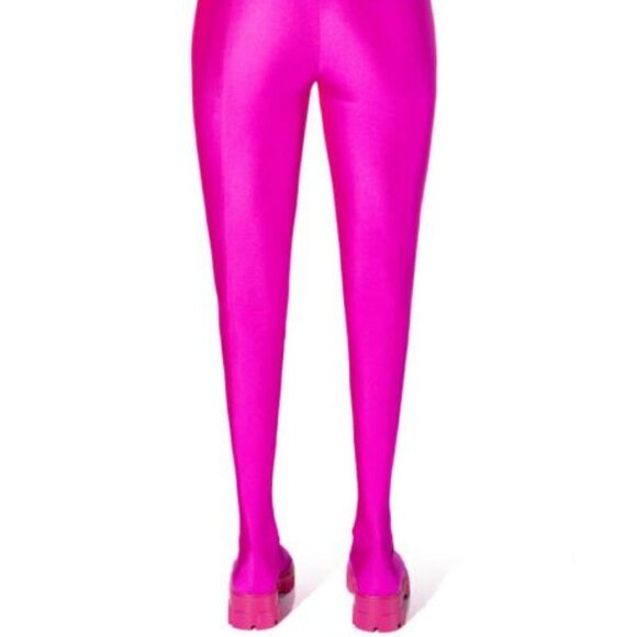 AZALEA WANG " FLIRTY FLAT  STRETCH FLATFORM PANT BOOT - FUCHSIA ( BRAND NEW !! ) - Picture 3 of 6